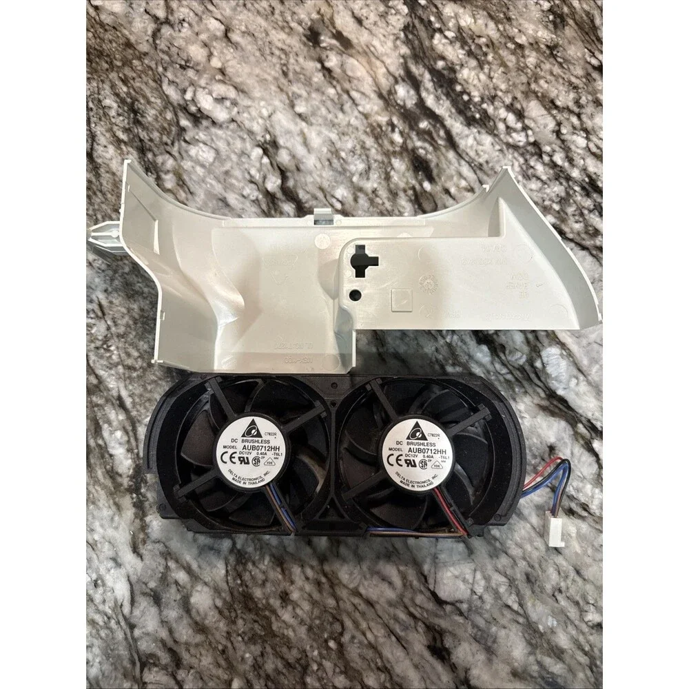 Microsoft Xbox 360 Phat OEM Internal 3-Pin Dual Cooling Fan + Caddy (AUB0712HH)